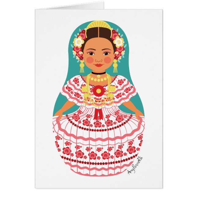 Panamanian Matryoshka Card (Front)