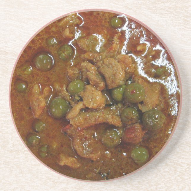 Panang Thai Curry [พะแนง] ... Thailand Street Food Coaster (Front)