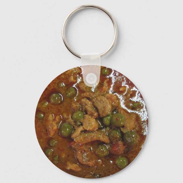 Panang Thai Curry [พะแนง] ... Thailand Street Food Key Ring (Front)