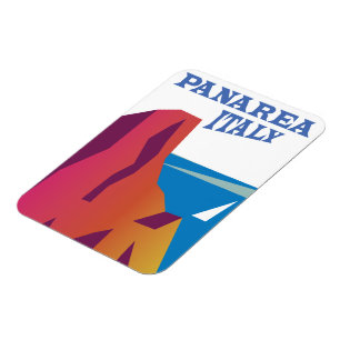 Panarea Italy vintage sailing travel poster Magnet