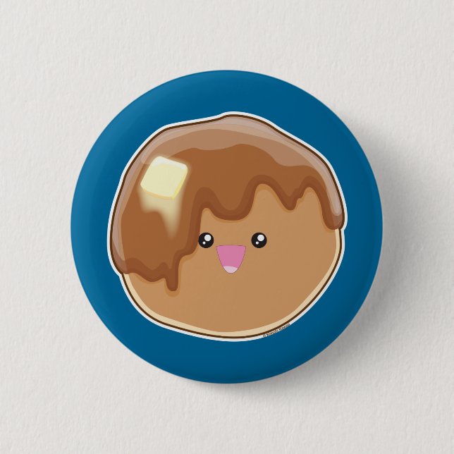 Pancake! 6 Cm Round Badge (Front)