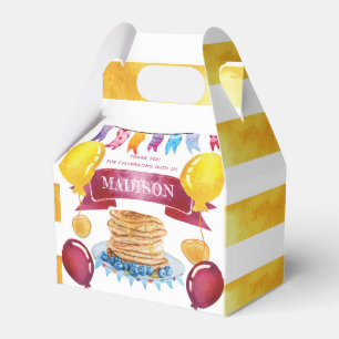 Pancake and Pyjamas Birthday Favour Favour Box