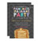 Pancake and Pyjamas birthday invitation