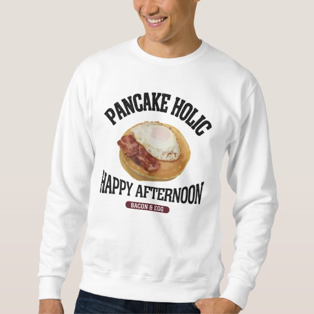 pancake bacon egg (vintage style) sweatshirt (Front)