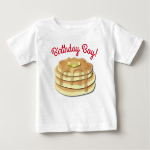 Pancake Birthday Party Flapjack Cute Kids Baby T-Shirt