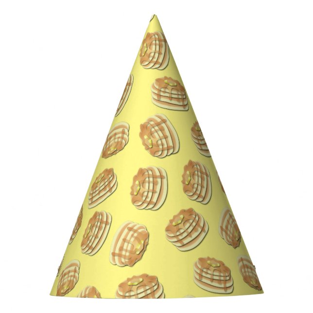 Pancake Birthday Party Flapjack Cute Kids Party Hat (Front)
