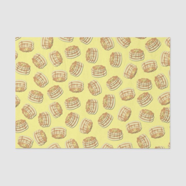 Pancake Birthday Party Flapjack Cute Kids Tissue Paper (Front)
