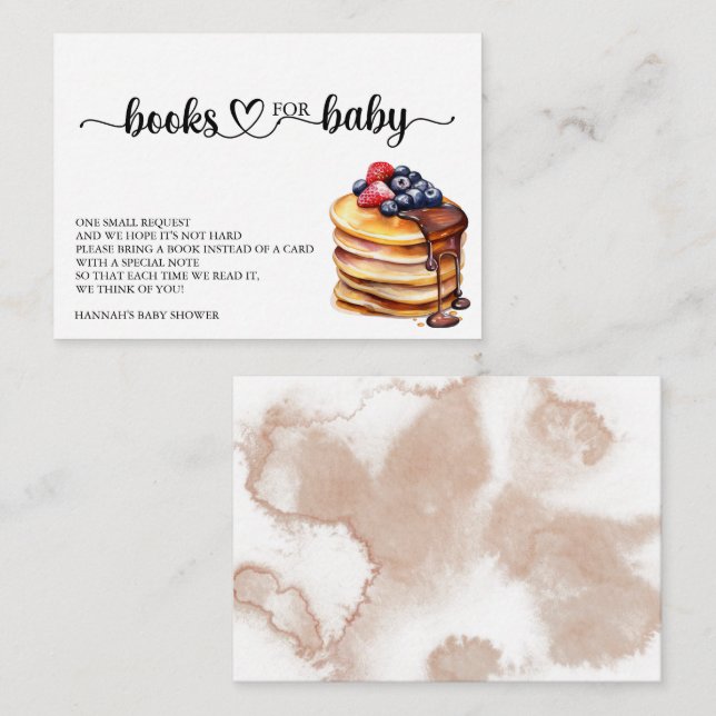 Pancake | Books for Baby Enclosure Card (Front/Back)