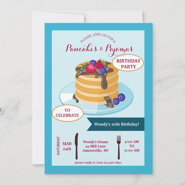 Pancake Breakfast Invitation (Front)