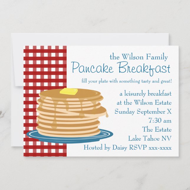 Pancake Breakfast Invitation (Front)