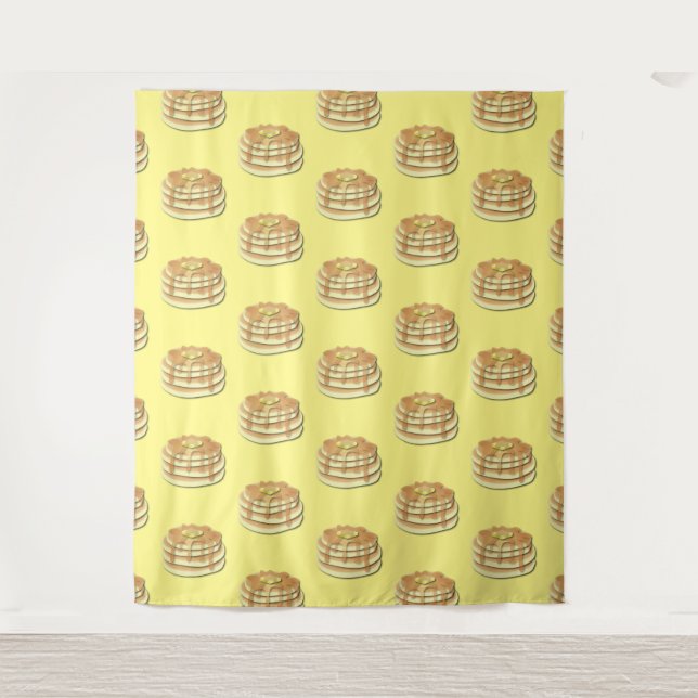 Pancake Breakfast Party Kids Photo Booth Backdrop Tapestry (Front)