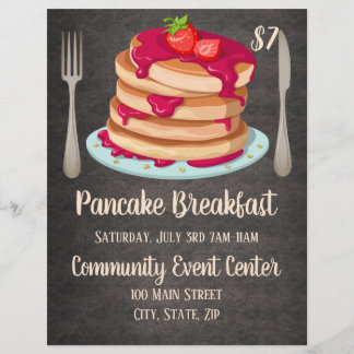 Pancake Breakfast  Promotional Flyer