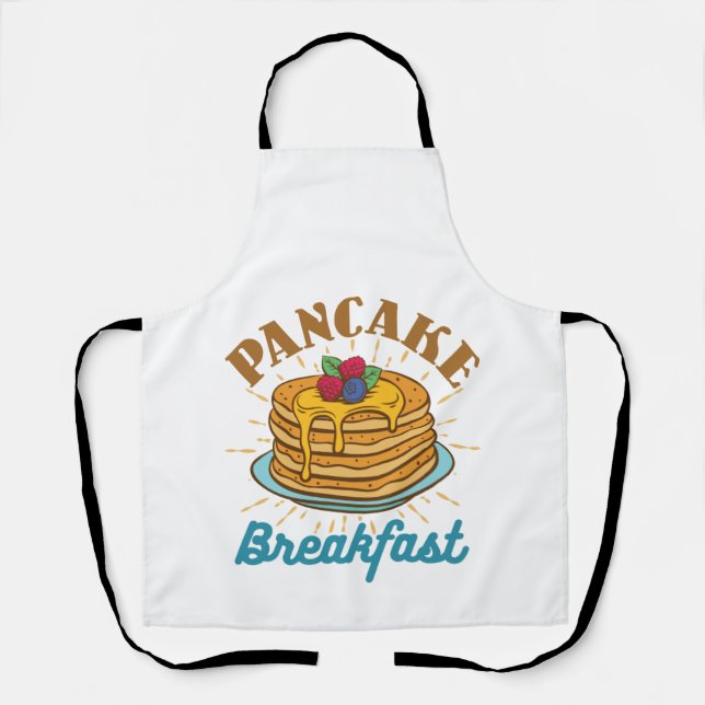 Pancake Breakfast Vintage Pancakes Lover Apron (Front)