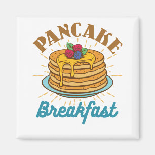 Pancake Breakfast Vintage Pancakes Lover Magnet