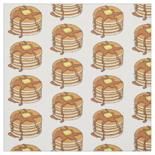Pancake cartoon illustration fabric