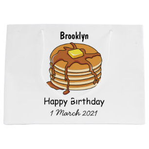 Pancake cartoon illustration large gift bag
