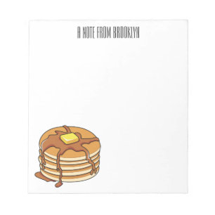 Pancake cartoon illustration notepad