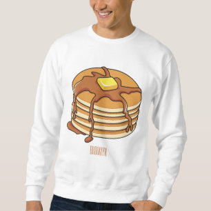 Pancake cartoon illustration  sweatshirt