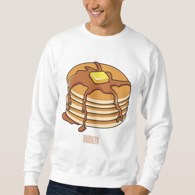 Pancake cartoon illustration  sweatshirt (Front)