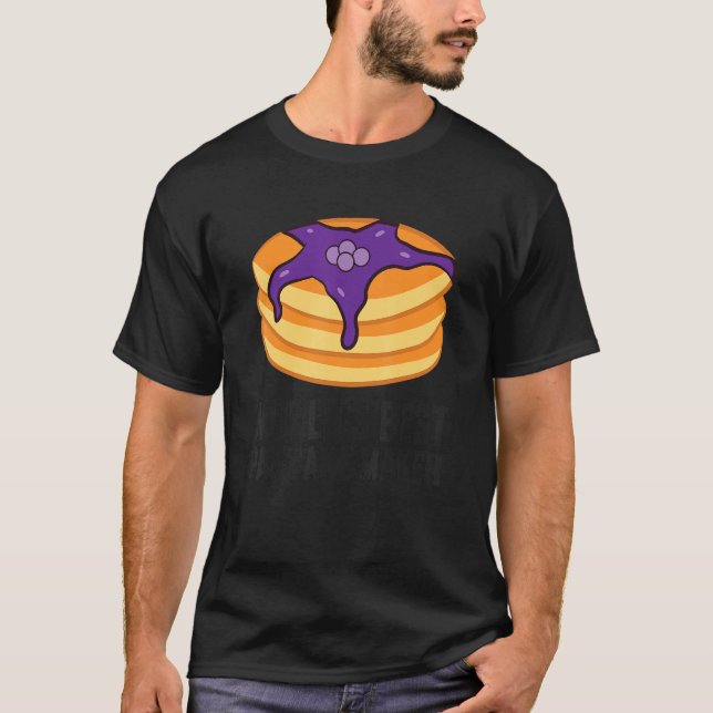 Pancake Dessert Food Breakfast World's Best Pancak T-Shirt (Front)