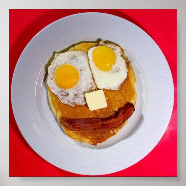 pancake funny face poster (Front)