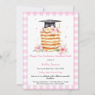 Pancake Graduation Breakfast Celebration Invitation