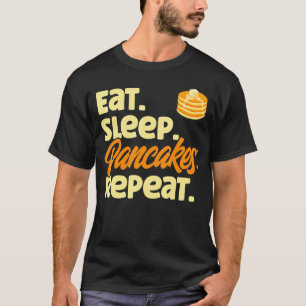 Pancake Lover Kids Eat Sleep Pancakes Repeat T-Shirt