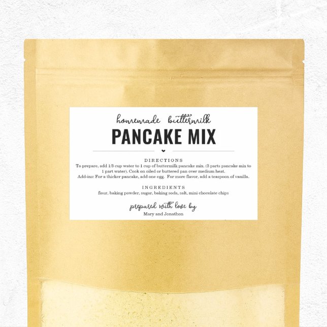 Pancake Mix Gift Label (Creator Uploaded)