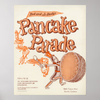 Pancake Parade Menu Poster