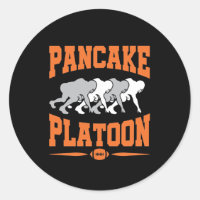 Pancake Platoon Football Offensive Line Lineman