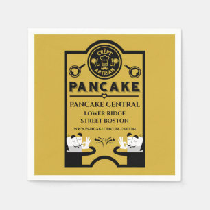 Pancake Seller Promotional Napkin