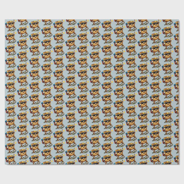 Pancake Stack Climbing  Wrapping Paper (Flat)