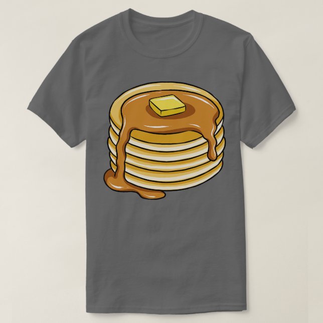 Pancake Stack With Maple Syrup T-Shirt (Design Front)