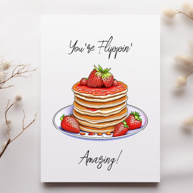 Pancake Themed Birthday Card (Creator Uploaded)