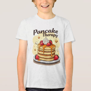 Pancake Therapy Kid"s T-Shirt  Tri-Blend Shirt