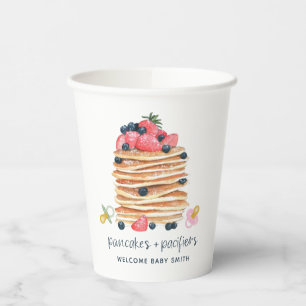 Pancakes and Pacifiers Baby Shower Brunch Paper Cups