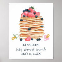 Pancakes and Pacifiers Baby Shower Brunch Welcome