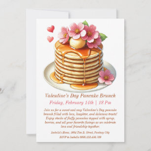 Pancakes and Petals Brunch Invitation