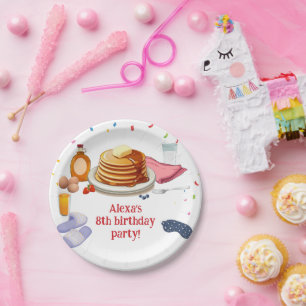 Pancakes and Pyjamas Breakfast Party Paper Plate