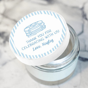 Pancakes and Pyjamas Breakfast Thank You Classic Round Sticker