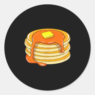 Pancakes And Syrup  Classic Round Sticker