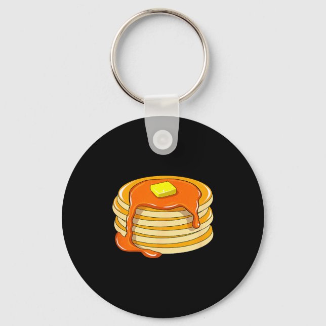 Pancakes And Syrup  Key Ring (Front)