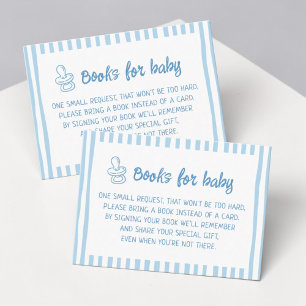 Pancakes Breakfast Boy Baby Shower Books for Baby Enclosure Card