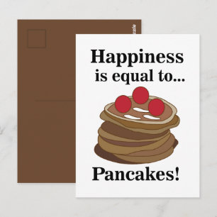 Pancakes Breakfast Food Postcard