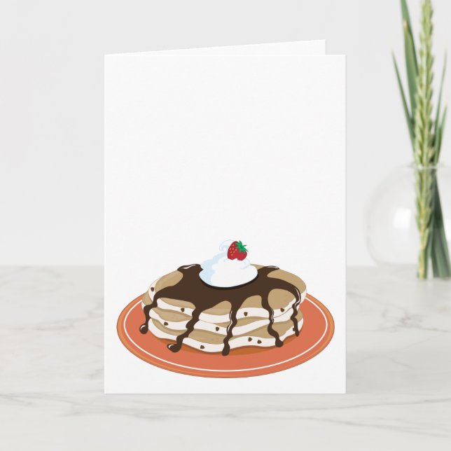 Pancakes Chocolate Card (Front)
