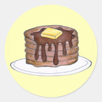 Pancakes Flapjacks Butter Syrup Pancake Stickers