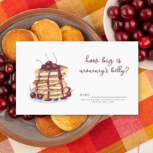 Pancakes - How big is mummy's belly game Enclosure Card