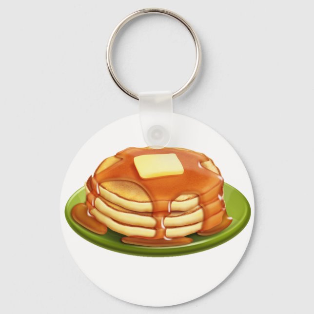 Pancakes Keychain (Front)