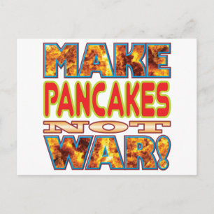 Pancakes Make X Postcard