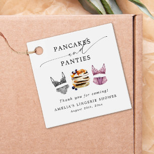 Pancakes & Panties Bridal Shower Favour Tags